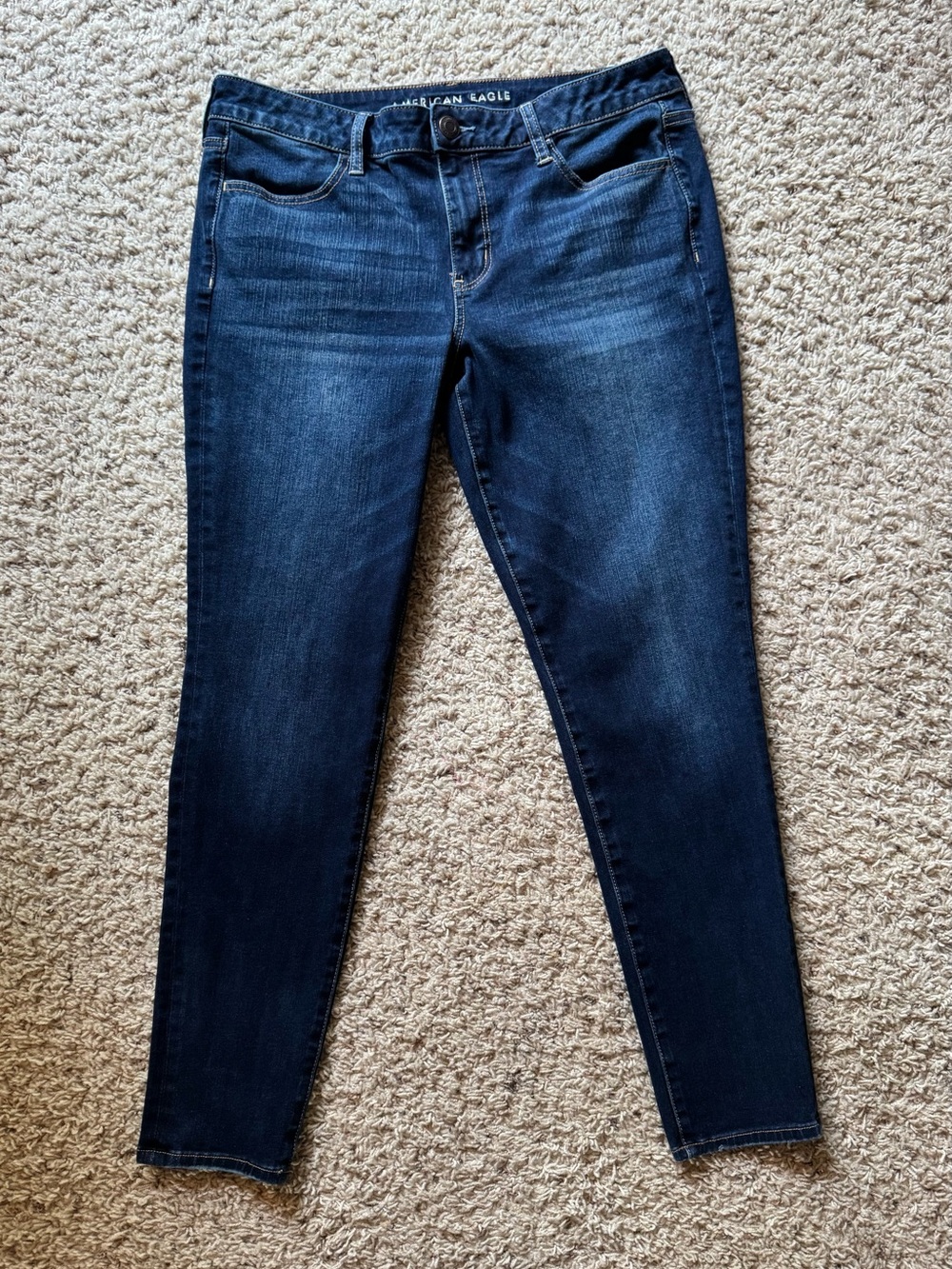 American Eagle Outfitters Dark Blue Women's Skinny Jeans